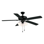 Dalton Ceiling Fan with Light - Matte Black / Matte Black / Espresso