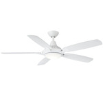 Solero Ceiling Fan with Light - Matte White / Matte White