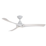 Droid Ceiling Fan with Light - Matte White / Matte White