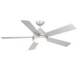 Neopolis Ceiling Fan with Light - Painted Brushed Nickel / Silver