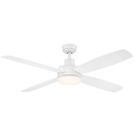 Aeris Ceiling Fan with Light - Matte White / Matte White