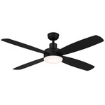 Aeris Job Ceiling Fan with Light - Matte Black / Matte Black