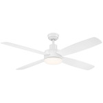 Aeris Job Ceiling Fan with Light - Matte White / Matte White