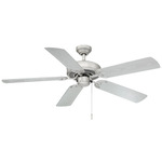 Dalton Outdoor Ceiling Fan - Painted Brushed Nickel / Silver