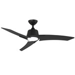 Mckenzie Ceiling Fan with Color-Select Light - Matte Black / Matte Black