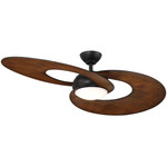Sirius Smart Ceiling Fan with Light - Matte Black / Walnut / Walnut