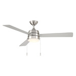 Nolan Ceiling Fan with Light - Nickel / Silver