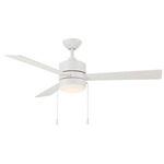 Ryan Ceiling Fan with Light - Matte White / Matte White