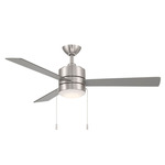 Ryan Ceiling Fan with Light - Nickel / Silver
