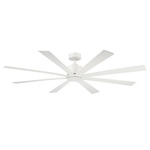 Richland Smart Ceiling Fan with Light - Matte White / Matte White