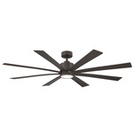 Richland Smart Ceiling Fan with Light - Brown / Brown