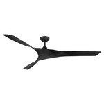 Willow Smart Outdoor Ceiling Fan with Light - Matte Black / Matte Black
