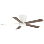Sweetwater Ceiling Fan with Light - Matte White / Matte White / Vintage Oak