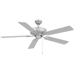 Dalton II Outdoor Ceiling Fan - Painted Brushed Nickel / Silver