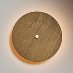 Pith Wall Sconce - White Oak / Brass