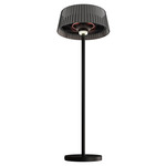 Vellura Floor Lamp Heater - Black / Charcoal Grey