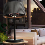 Vellura Table Lamp Heater - Black / Charcoal Grey