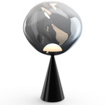 Melt Cone Table Lamp - Black / Nickel / Black
