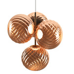 Whirl Chandelier - Copper / Copper Whirl
