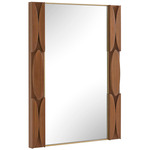 Macario Mirror - Walnut / Antique Gold / Clear