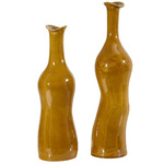 Sienna Indoor/Outdoor Flow Vase Set of 2 - Green