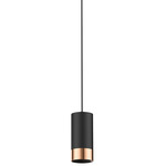 MicroTrack 48VDC Midas Pendant - Black / Rose Gold