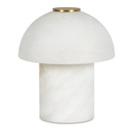 Bonnie Table Lamp - Alabaster / White