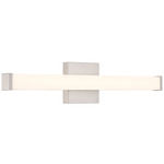 Maxx Color-Select Bathroom Vanity Light - Brushed Steel / Acrylic