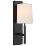 Clarion Wall Sconce - Overstock - Bronze / Linen