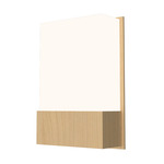 Clean Flowerpot Wall Sconce - Overstock - Maple / White Acrylic