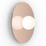 Bola Disc Wall / Ceiling Light - Overstock - Rose Gold / Opaline