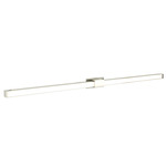 Tie Stix Metal Fixed Wall Light - Overstock - Satin Nickel / Satin Nickel