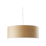 Gea Pendant - Brushed Nickel / Natural Beech Wood