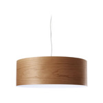 Gea Pendant - Brushed Nickel / Natural Cherry