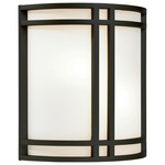 Artemis 20420 Wall Sconce - Matte Black / Opal