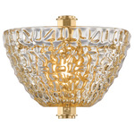 Davos Wall Light - Vintage Brass / Champagne Piastre