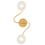 Demetrius Wall Light - Vintage Gold Leaf / Cappuccino Swirl