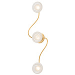 Demetrius Wall Light - Vintage Gold Leaf / Cappuccino Swirl