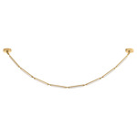 Agatha Linear Pendant - Vintage Brass / Crystal