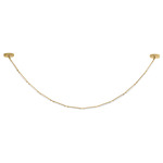 Agatha Linear Pendant - Vintage Brass / Crystal