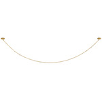 Agatha Linear Pendant - Vintage Brass / Crystal
