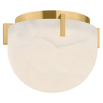Thibault Wall / Ceiling Light - Vintage Brass / Alabaster