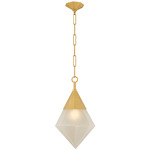 Angelique Pendant - Vintage Polished Brass / Champagne