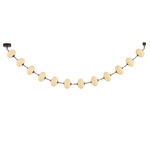 Nephele Linear Chandelier - Bronze / Cloud