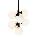 Arya Pendant - Black / Frosted