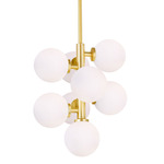 Arya Pendant - Satin Gold / Frosted