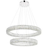 Madeline Tiered Chandelier - Chrome / Crystal