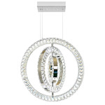 Celina 3-Ring Chandelier - Chrome / Crystal