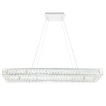 Felicity Linear Chandelier - Chrome / Crystal