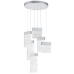 Carolina Chandelier - Pewter / Clear